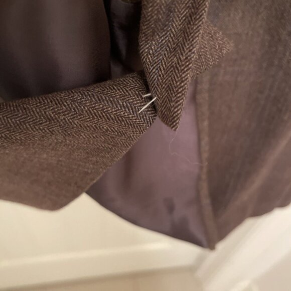 44L NWOT Lauren Ralph Lauren Brown Herringbone Wool Sport Coat Blazer Jacket - Picture 9 of 16